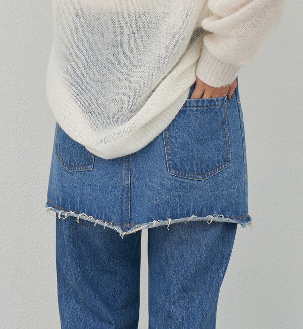  「レイヤードデニムスカート」|スカート|