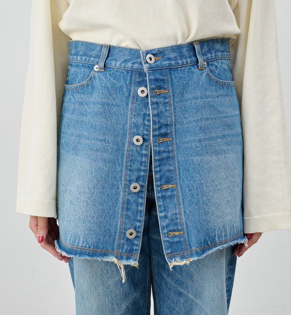  「レイヤードデニムスカート」|スカート|
