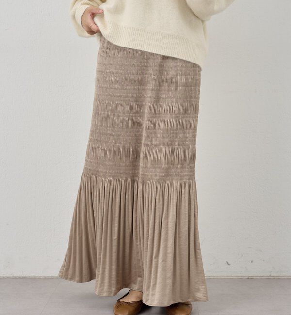  「プリーツマキシスカート」|スカート|