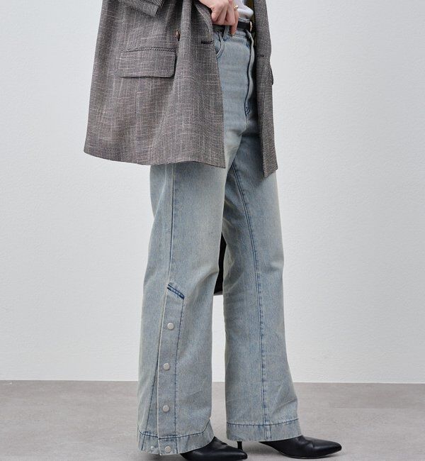  「サイドボタンデニム」|デニム|