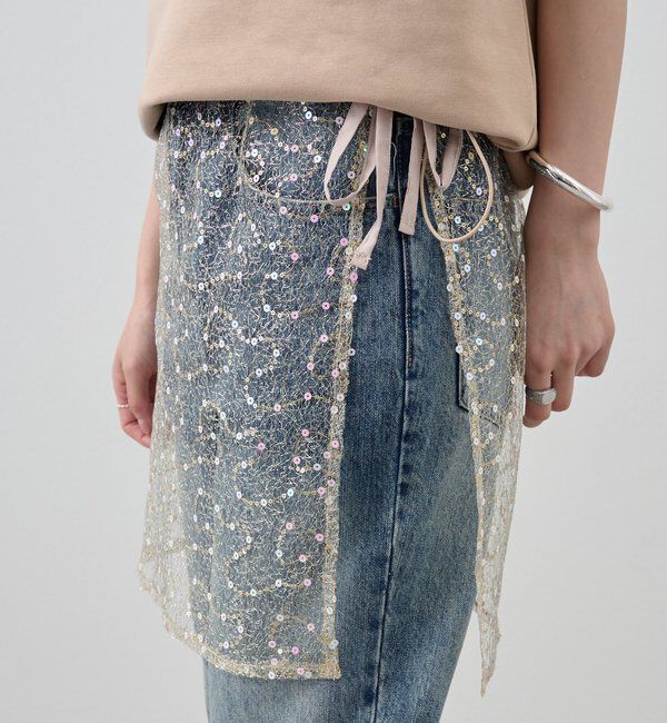  「スパンコールラップスカート」|スカート|