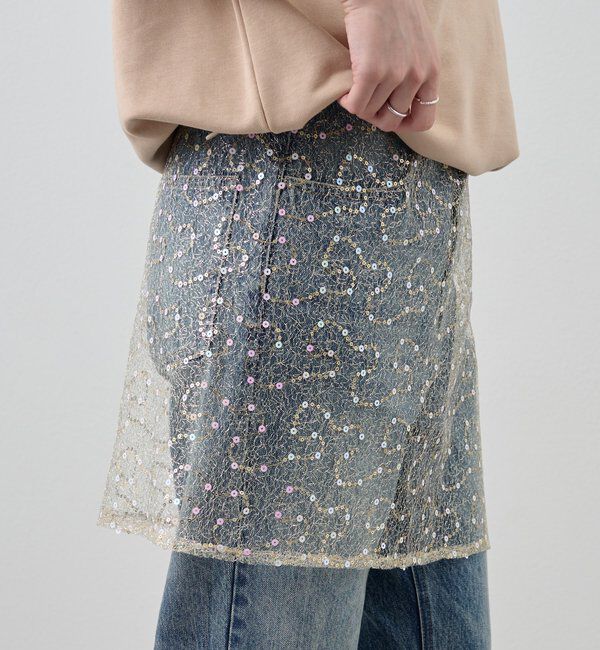  「スパンコールラップスカート」|スカート|