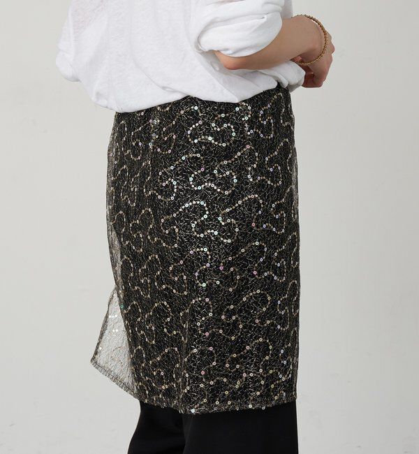 「スパンコールラップスカート」|スカート|