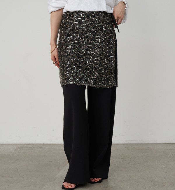  「スパンコールラップスカート」|スカート|