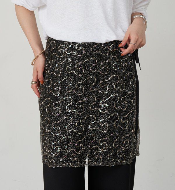  「スパンコールラップスカート」|スカート|