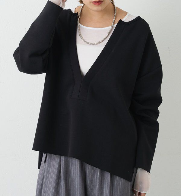  「【1枚でもレイヤードでも〇】袖シアーカットソー」|Tシャツ・カットソー|