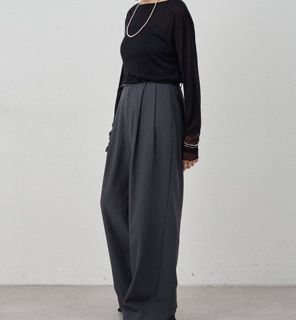  「【1枚でもレイヤードでも〇】袖シアーカットソー」|Tシャツ・カットソー|