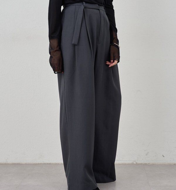  「ダブルタックワイドパンツ」|チノ|