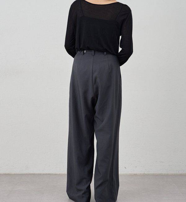  「ダブルタックワイドパンツ」|チノ|