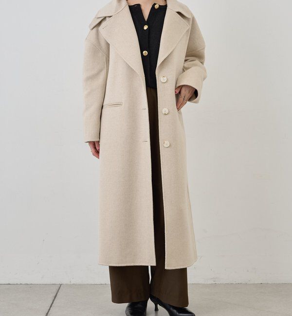  「ビッグカラーリバーロングコート」|その他|