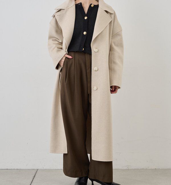  「ビッグカラーリバーロングコート」|その他|