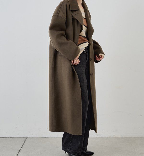  「ビッグカラーリバーロングコート」|その他|