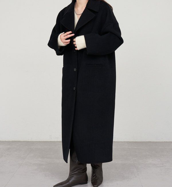  「ビッグカラーリバーロングコート」|その他|