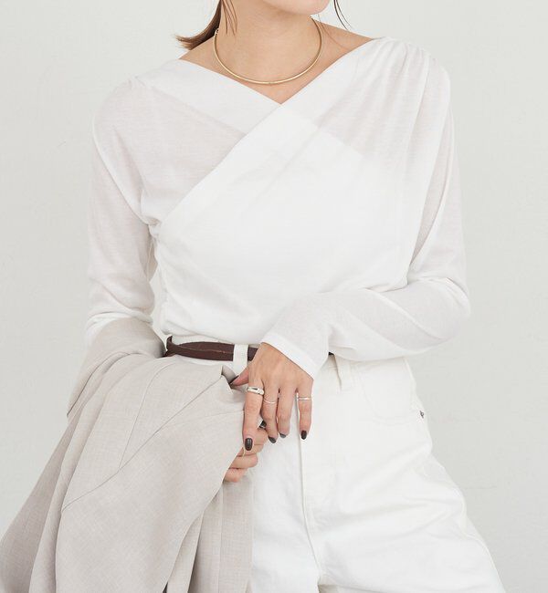  「カシュクールカットソー」|Tシャツ・カットソー|