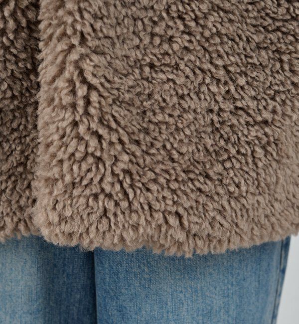  「ノーカラーボアコート」|その他|