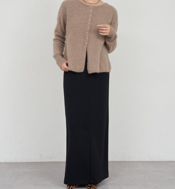  「ラクーンペプラムカーディガン」|カーディガン|