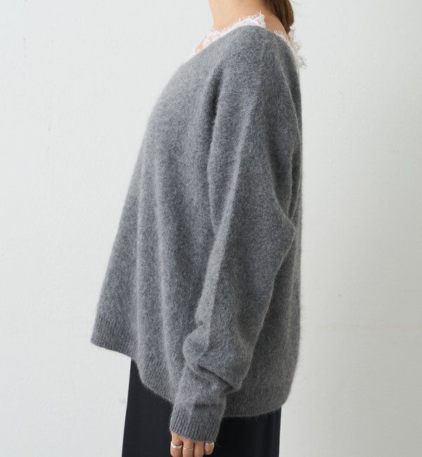  「レースＶネックウールニット」|ニット・セーター|