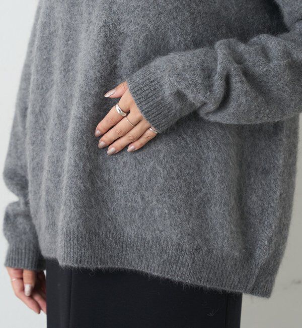  「レースＶネックウールニット」|ニット・セーター|