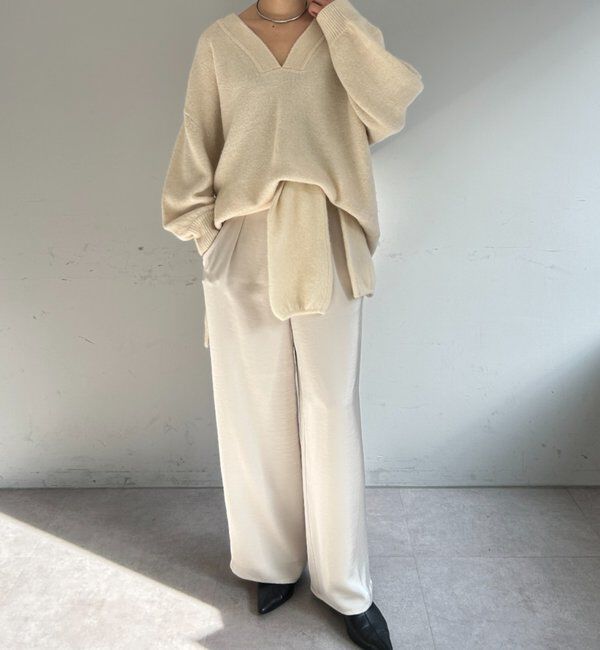  「【@kanako_ikiコラボカラー】【全骨格キレイ見え】ウェーブネックニット」|ニット・セーター|