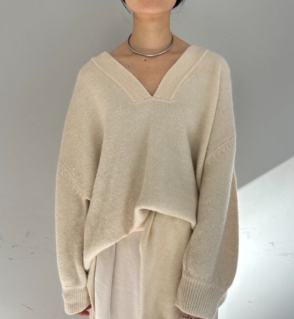  「【@kanako_ikiコラボカラー】【全骨格キレイ見え】ウェーブネックニット」|ニット・セーター|