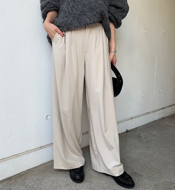  「【インフルエンサー＠tsuru00コラボ】3タックスラックスパンツ」|チノ|