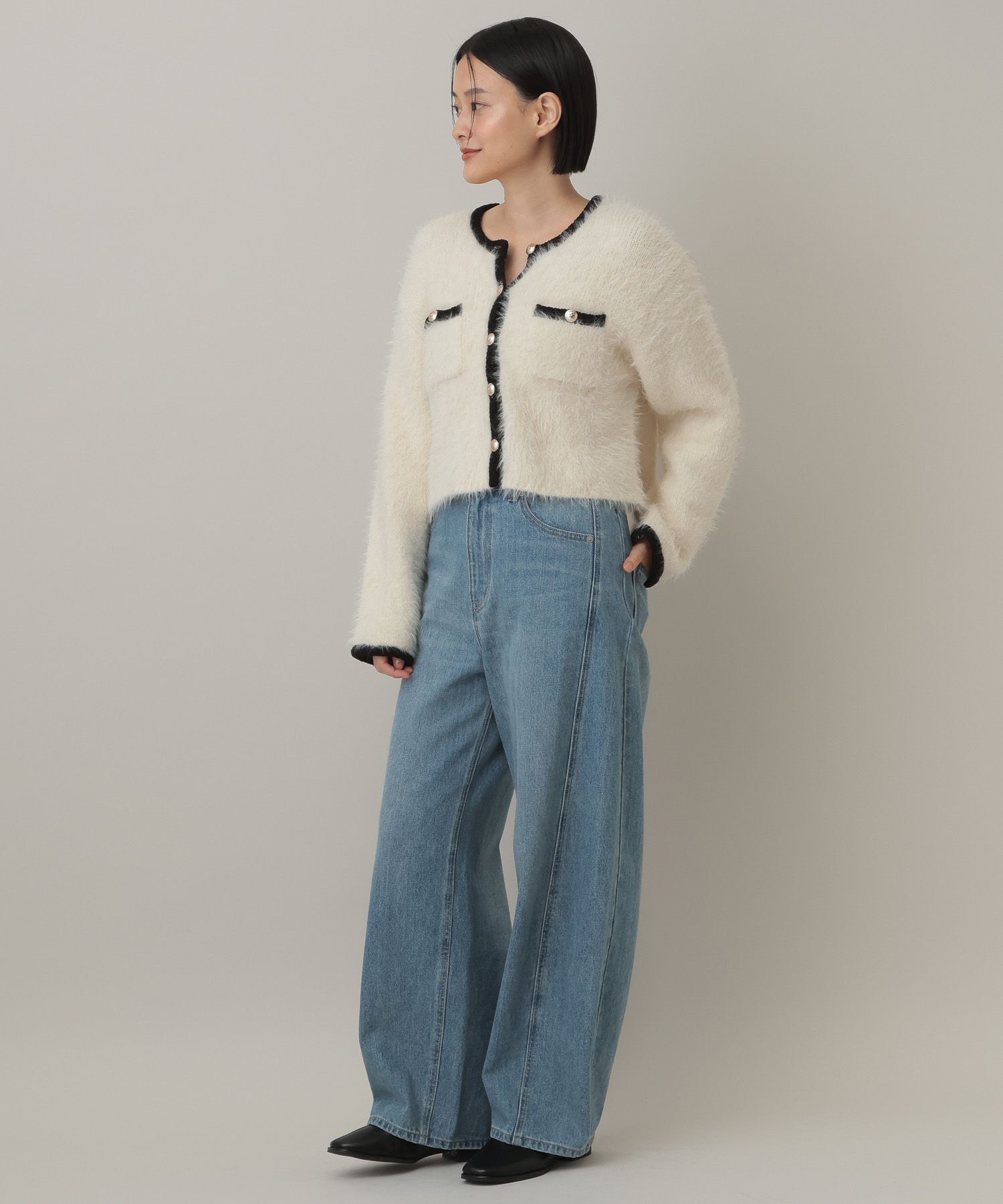 A part by 「アルパカファーハイショクカーディガン」|ニット・セーター|