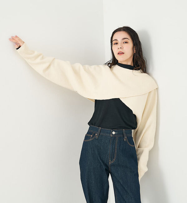 collex「2WAYショートニットプルオーバー」|ニット・セーター|