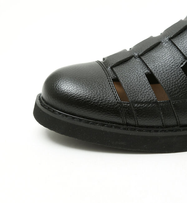 ABAHOUSE「ネオレザーグルカサンダル / ローヒール」|サンダル|