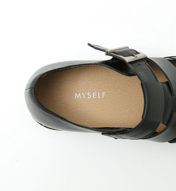 ABAHOUSE「ネオレザーグルカサンダル / ローヒール」|サンダル|