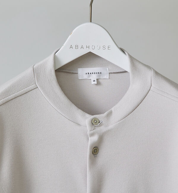 ABAHOUSE「【ストレッチポンチ】ハイネック シャツカーディガン」|カーディガン|