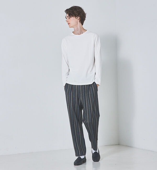 ABAHOUSE「ランダムストライプ　バックギャザー　パンツ」|その他|