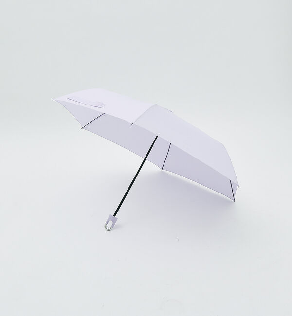 ABAHOUSE「【晴雨兼用】カラビナ式で鞄に引っ掛けられる 親骨55cm 折り畳み傘」|傘|パープル