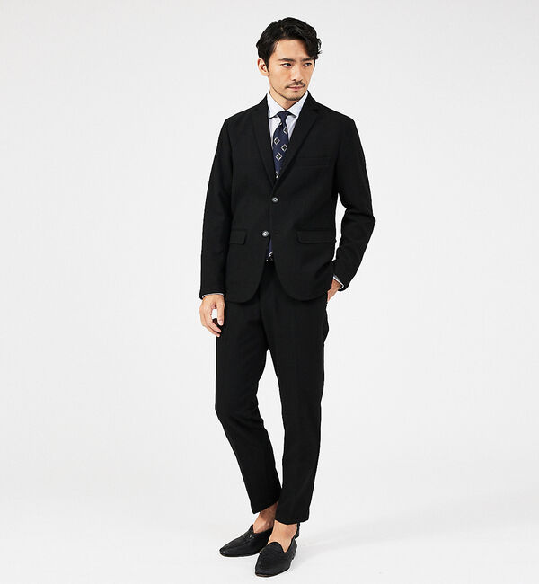 ABAHOUSE「【セットアップ対応】カシミヤタッチ ピーチ起毛 ストレッチ スラックスパンツ」|スラックス|