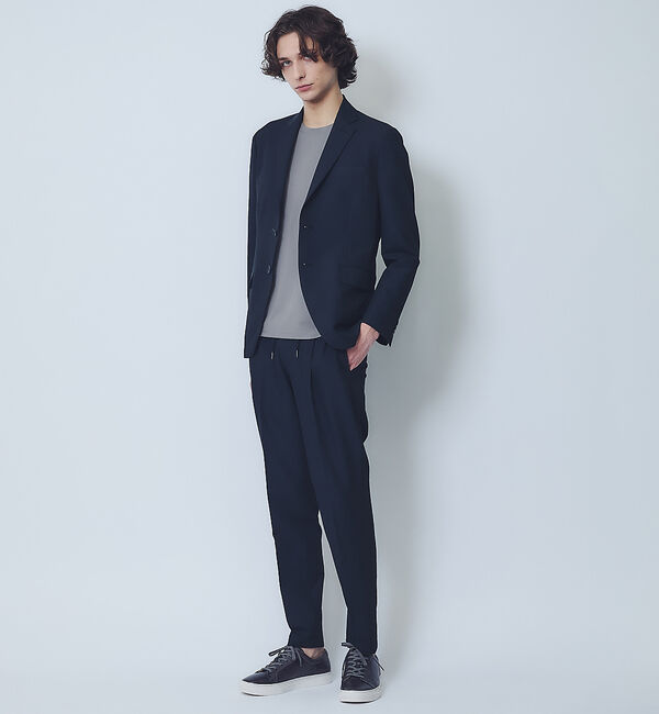 ABAHOUSE「【セットアップ対応】Air Dry イージースラックス / 軽量 ストレッチ 手」|スラックス|