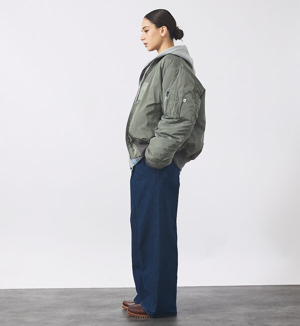 ABAHOUSE「【Valley Apparel / バレーアパレル】LIGHT MA-1 フライ」|ミリタリー・モッズコート|