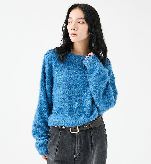 ABAHOUSE「【Revo.レボ】 モヘアライク オーバーニット/ルーズフィット /ユニセックス」|ニット・セーター|