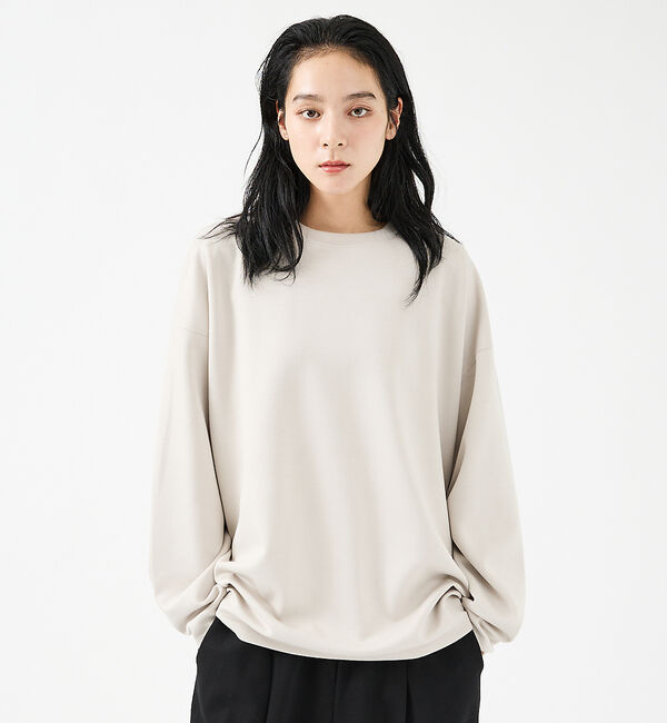 ABAHOUSE「【FORTUNA/フォルトゥナ】ECOTECコクーンシルエットロングTシャツ/ユ」|Tシャツ・カットソー|