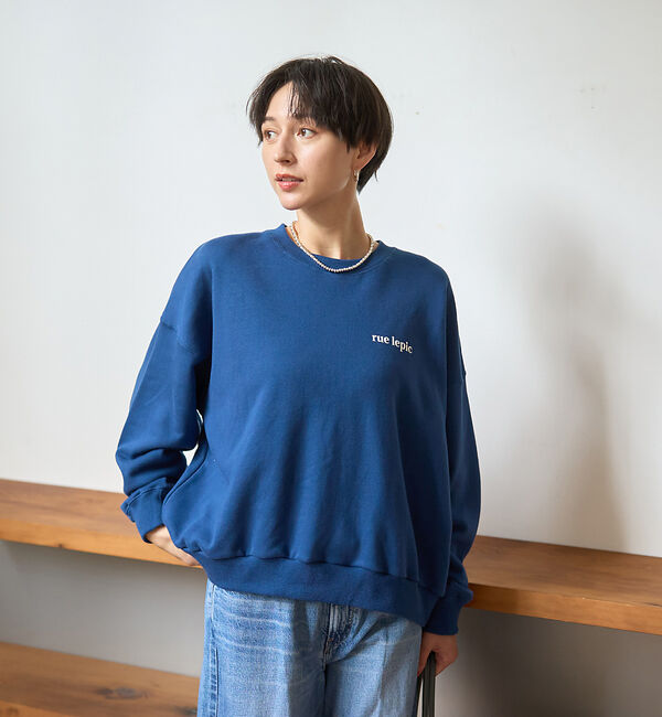 ABAHOUSE「cafe graphic バックプリント スウェット オーバーサイズ / ユニセ」|スウェット・ジャージ|