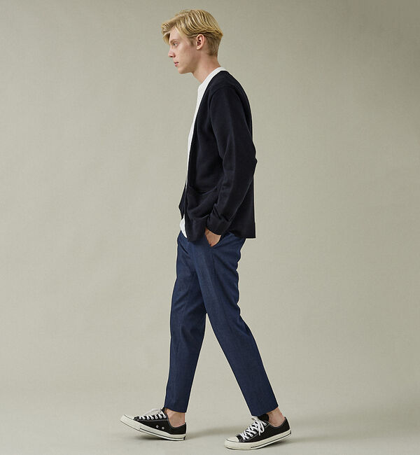 ABAHOUSE「バイアスジャガード 1ボタン カーディガン」|カーディガン|