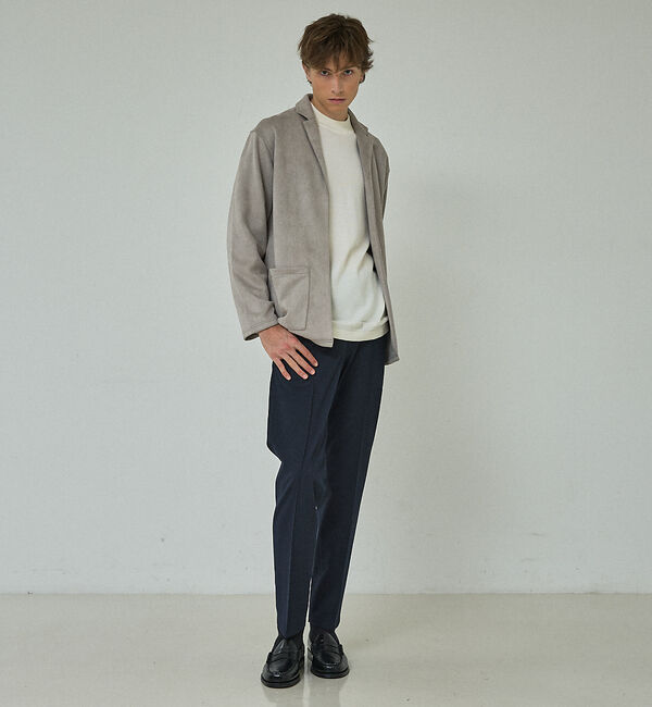 ABAHOUSE「【ON/OFF兼用】パウダータッチ  ピンタック イージースラックス / 360」|スラックス|