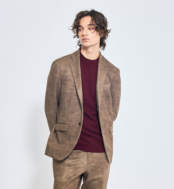 ABAHOUSE「Pure Merino ハイゲージモックネック ニット プルオーバー」|ニット・セーター|