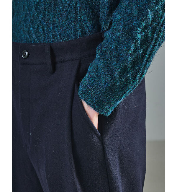 ABAHOUSE「【セットアップ対応】ウールミルド ボリュームタック ワイドスラックス」|その他|