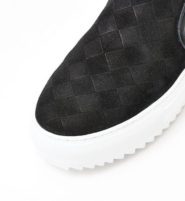 alfredoBANNISTER「【MASTER KICKS】厚底シャークソール レザー メッシュ型押し スリッポ」|スニーカー|