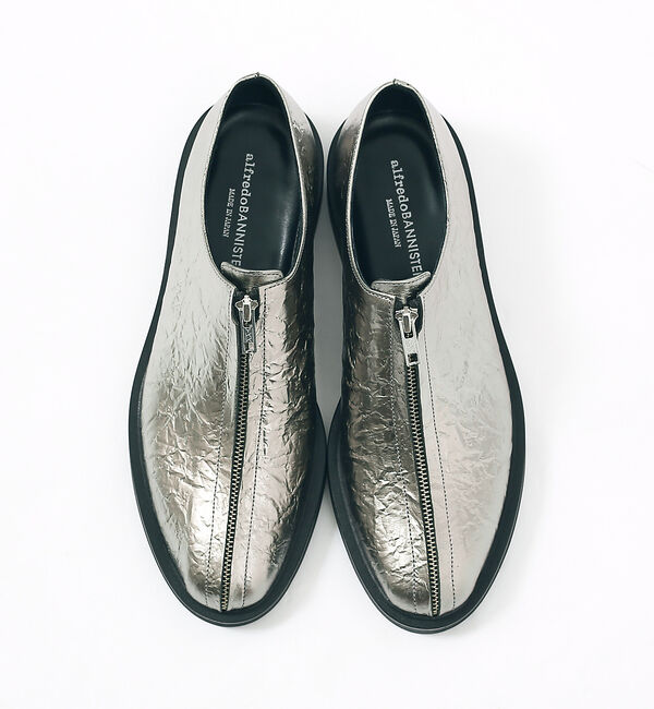 alfredoBANNISTER「センター ジップ パターン レザーシューズ」|その他|