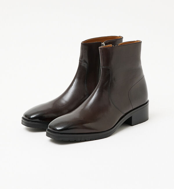 alfredoBANNISTER「スクエア サイドジップ ブーツ」|ショートブーツ|