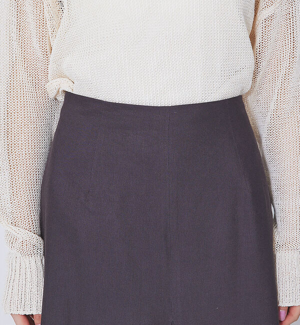 Rouge vif「レーヨンリネンフレアスカート」|スカート|