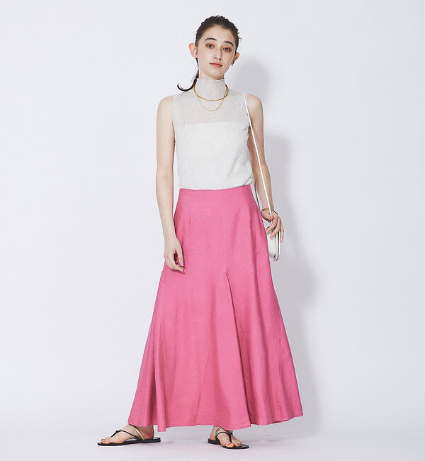 Rouge vif「レーヨンリネンフレアスカート」|スカート|