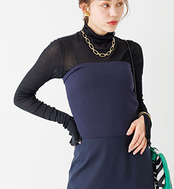 Rouge vif「テレコ   メロータートル」|Tシャツ・カットソー|ブラック