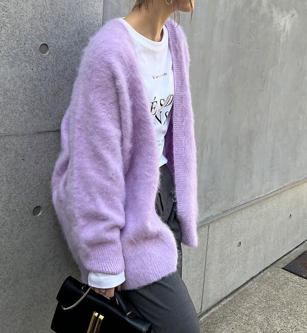 Rouge vif「シャギーニットカーディガン」|カーディガン|