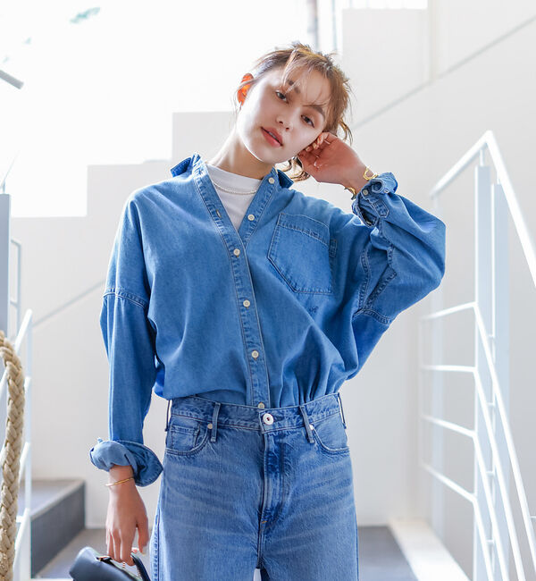 Rouge vif「NEW オーバーサイズデニムシャツ」|シャツ・ブラウス|